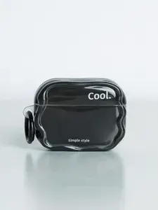 Чехол черный силиконовый на airpods pro 1/2 c карабином