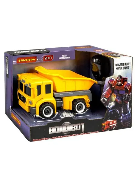 Bondibon Трансформер-конструктор 2 в 1 "Bondibot. Самосвал-робот"