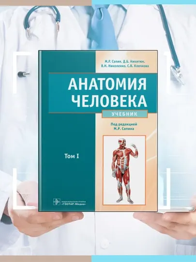 Анатомия человека. Учебник. В 2-х томах. Том 1. Сапин, Николенко, Никитюк