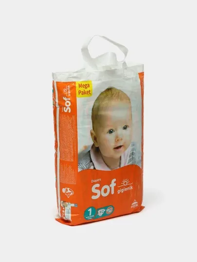 Подгузники SOF 1 Newborn 2-5 кг, 82 шт