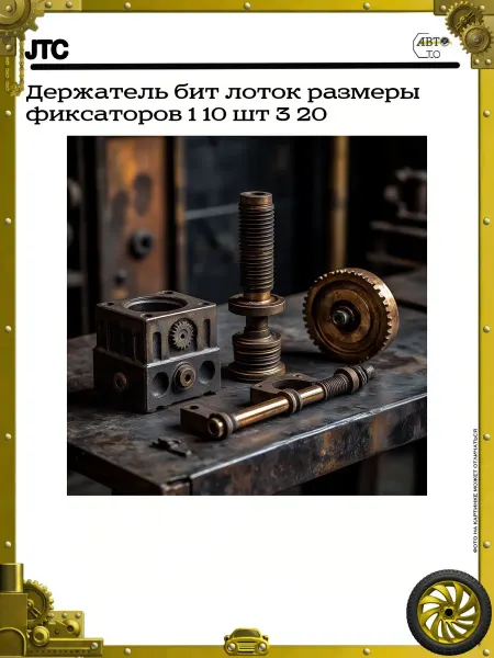 JTC Держатель бит лоток размеры фиксаторов 1 10 шт 3 20