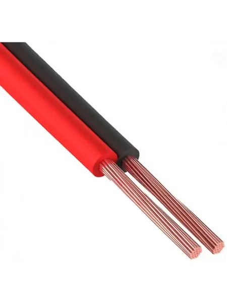 OEM ШВП-М 2х0.35 Акустический кабель красно-черный 1 метр