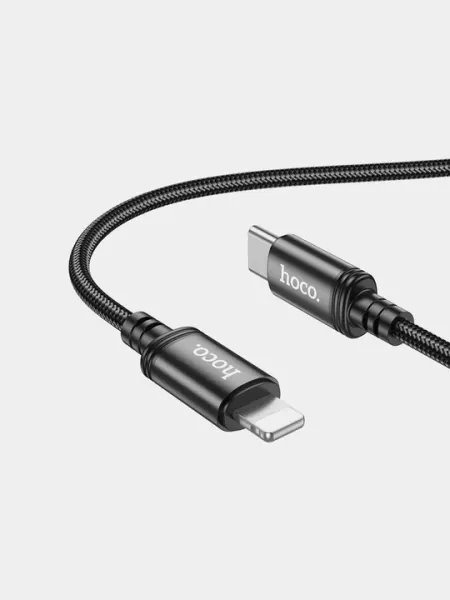 Кабель Hoco X89 Wind, Type-C на iP, 1 м, PD 20 Вт, оплетка, в упаковке, зарядка и дата