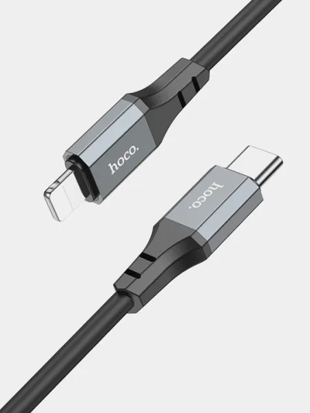 Кабель Hoco X86 Spear iP, силикон, Type-C–Lightning, 1м, PD 20W, передача данных