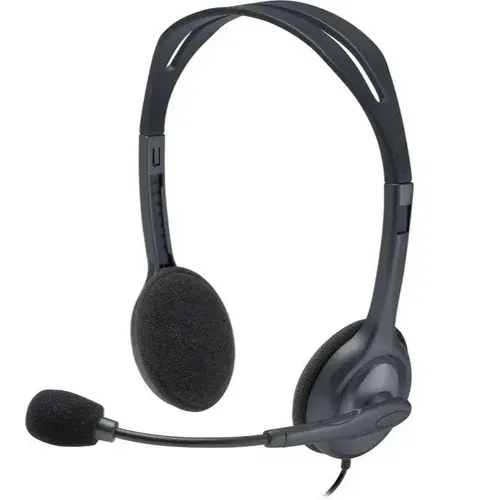 Гарнитура Logitech Headset H111 Stereo grey (1 x 3.5мм, кабель 1.8м) (981-000588)