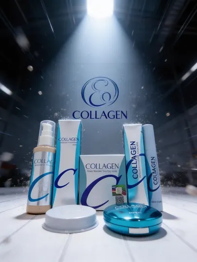Набор косметика Collagen 3 в 1 для ухода за лицом подарочный бьюти бокс