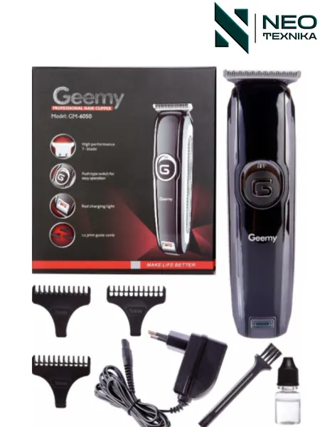 Geemy GM-6050 электробритва 3 в 1, триммер для удаления бороды и усов