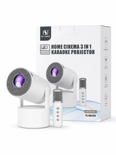 Караоке проектор 3 в 1 с микрофоном YS300 KTV