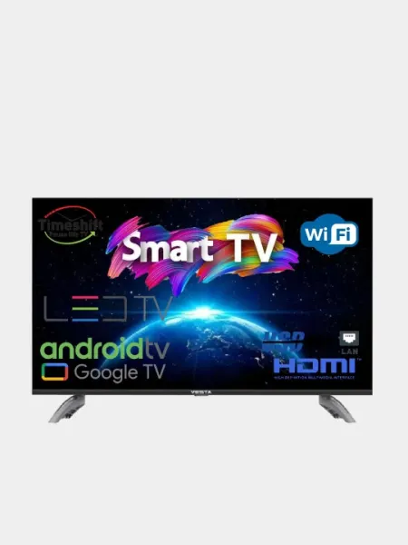 Телевизор Smart TV VESTA LED V32LH4300 32" Android TV, Озу 1ГБ, SSD 8 ГБ, Google Assistant