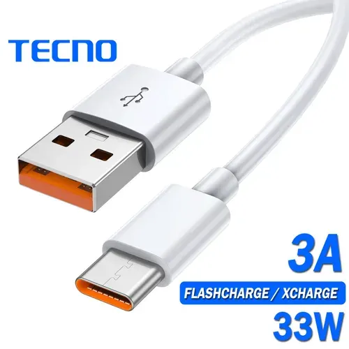 Кабель TECNO USB Type-C 3A FlashCharge / Xcharge, 1м