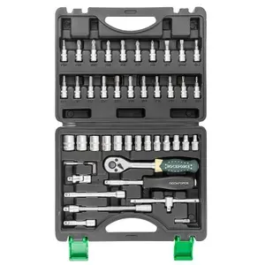 Набор инструмента, ключей RockFORCE RF-2462-5, 1/4", 4-14 мм, 46 предметов в кейсе