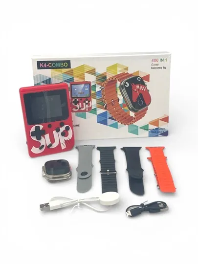 Смарт-часы K4 Combo + мини-игровая консоль (400 в 1)