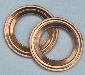 Медная шайба 9х15х0,5 (1 волна) (50 шт)