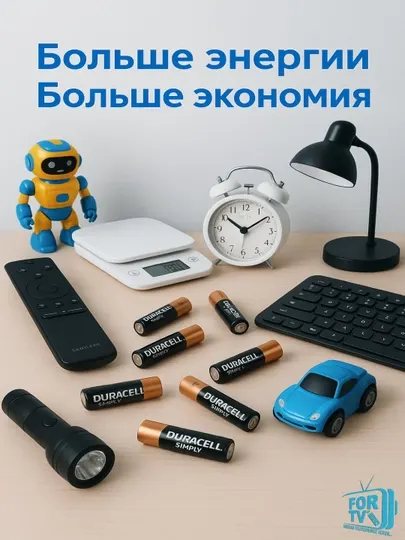 Батарейки щелочные Duracell AA и AAA 1.5 В LR6