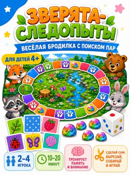 Настольная развивающая игра для детей