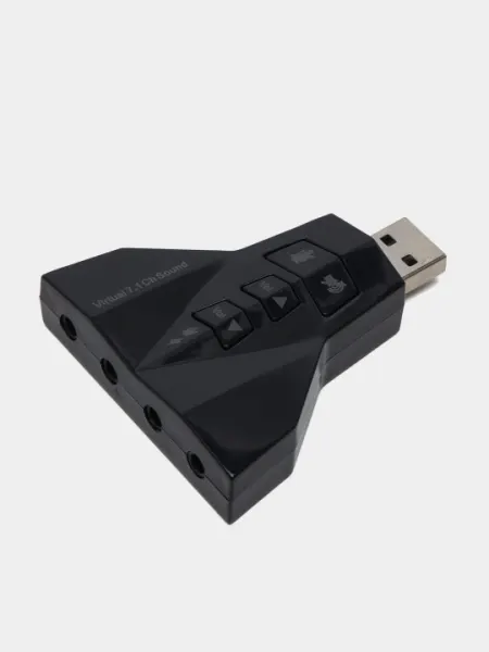 Внешний аудио адаптер 7.1 - канальный HD - звук USB - аудиокарта микрофонный