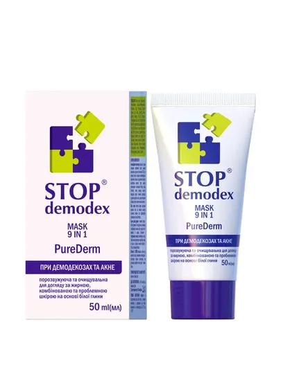 Маска 9 в 1 Purederm Stop Demodex уход за кожей лица