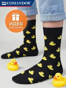Носки Comandor мужские , с рисунком Утки, 1 пара