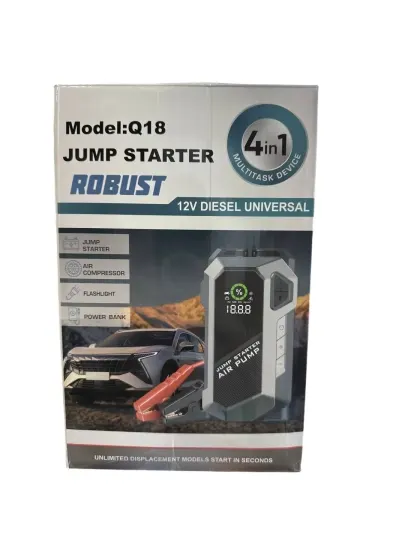 Jump Starter 4 шт. 1, с компрессором, пауэрбанком, устройством для запуска автомобиля