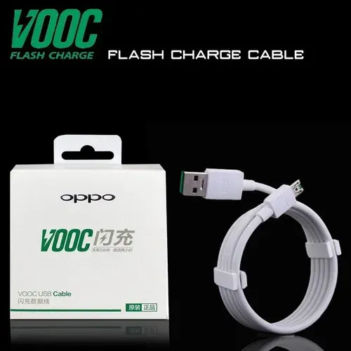 Кабель OPPO VOOC Micro USB 1 метр Белый