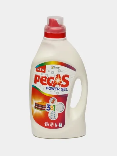 Гель для стирки Pegas, автомат, 1.95 л