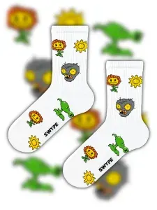 Носки SWYPE socks женские, мужские Растения против Зомби Plants vs Zombies, 1 пара