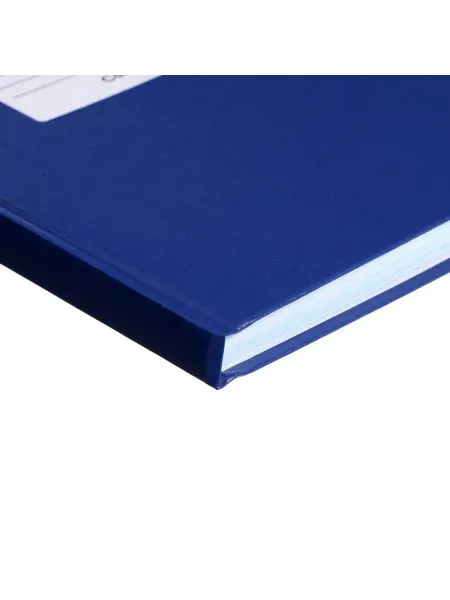 Стильная книга учета с клеткой и синим дизайном