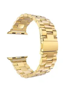 Браслет Haspic для часов Apple Watch Series 1-10/SE нержавеющая сталь, регулируемый 38/40/41/42 мм RoseGold ширина металлического ремешка 18 мм