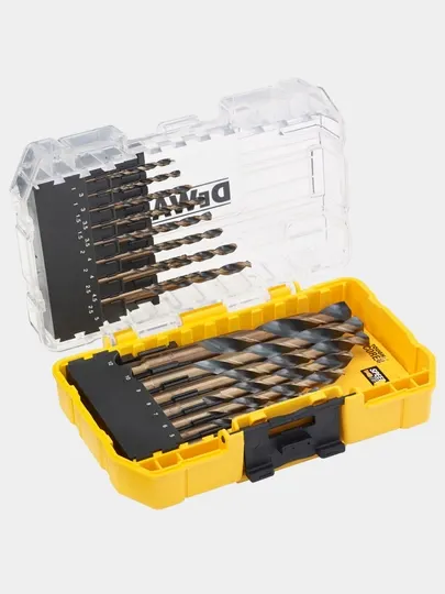 Dewalt Набор сверл Dt70729, Black & Gold по металлу, 1-12 мм, 23 шт. () Dt70729-qz