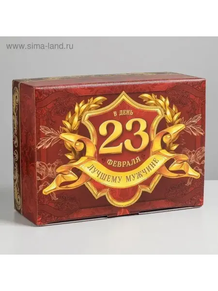 Подарок на 23 февраля Подарочная коробка 2 штуки