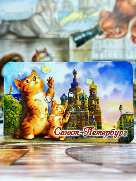 Bjorn Магнит на холодильник, сувенир Санкт-Петербург, Питер