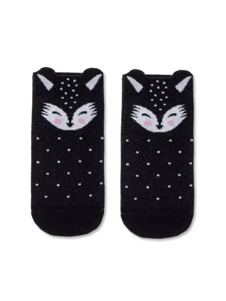 DivaShop Короткие носки с декоративными ушками «Лисички»