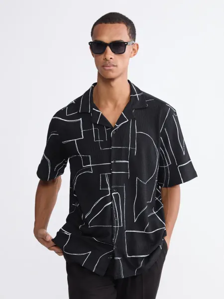 LC Waikiki Мужская рубашка regular fit с узором