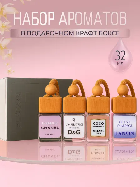 FLAKON Ароматизатор автопарфюм в машину набор