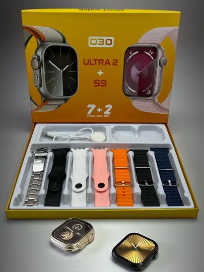 Умные часы, 1+1, 2 Smart Watch 8 и 8 ultra, 11 ремешков и чехол в комплекте