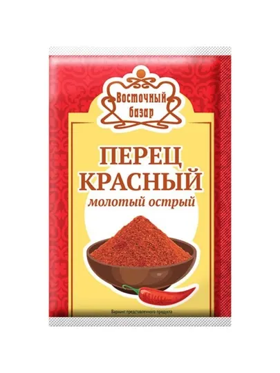 Перец красный молотый острый Восточный Базар, 10 г