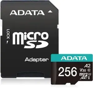 Карта памяти micro SDXC UHS-I U3 AData Premier Pro 256 ГБ, 100 МБ/с, Class 10, AUSDX256GUI3V30SA2-RA1