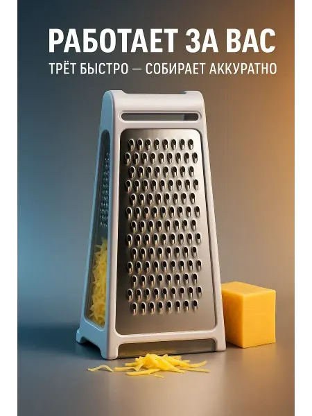 Ded Moroz 1 Терка для овощей и сыра с контейнером