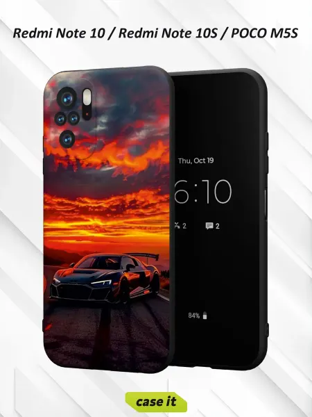 Case it Чехол на Redmi Note 10 Note 10S Poco M5Sс принтом Audi