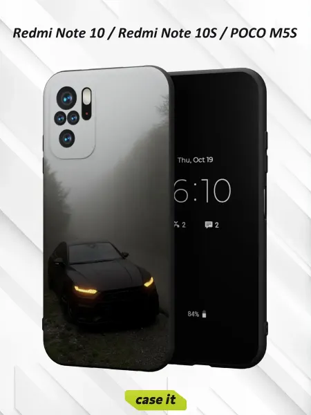 Case it Чехол на Redmi Note 10 Note 10S Poco M5Sс принтом Котик