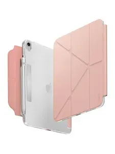 Чехол Uniq для планшета iPad 11 2025, 10.9 2022, Camden Click книжка, ультратонкий, 3 положения подставки, слот для хранения и зарядки Apple Pencil, розовый