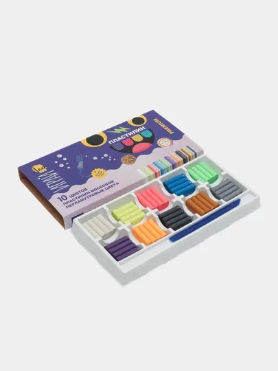 Пластилин Лео Играй LPMCR-0110, перламутровые цвета, 10 цветов, 120 г