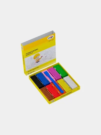 Пластилин Гамма "Юный художник" NEW, 10 цветов, 140 г