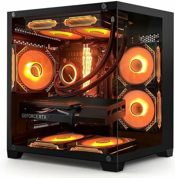 ЮКОМС Системный блок | Игровой компьютер (Intel Core i5-14600KF, RAM 32 ГБ, SSD 512 ГБ, NVIDIA GeForce RTX 5060 Ti (16 Гб), Windows 10 Pro), белый