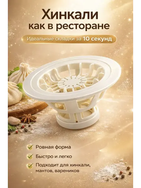 Богатей Хинкальница для лепки хинкали пельменница ручная