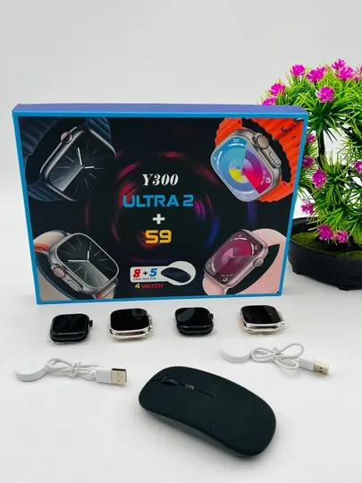 Smart Watch Ultra и Smart Watch 10, наушники Pods 2, ремешки 8–10 штук