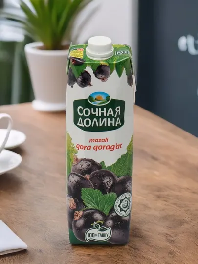 Сок Сочная Долина Черная смородина, 1 л