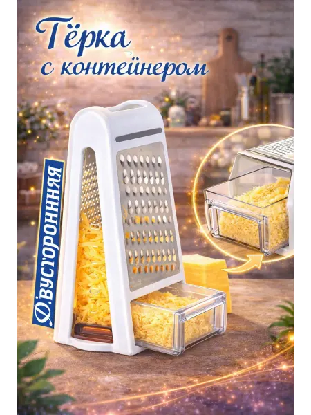 Тёрка для овощей и фруктов с контейнером