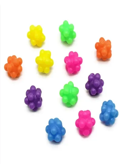 Игрушка мяч - Ёжик резиновый, 3,3 см, набор 5, 10, 20 шт