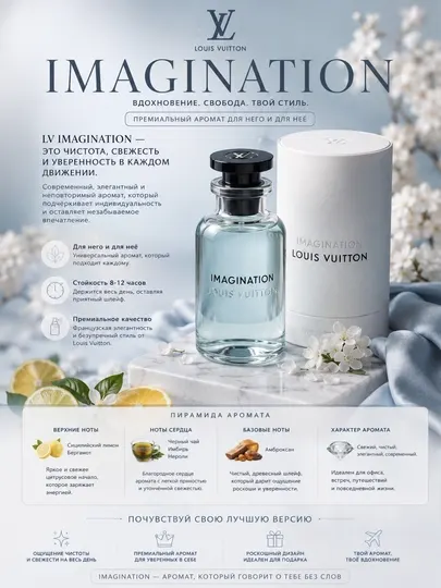 Парфюмерная вода Louis Vuitton Imagination Inspired, 3, 5, 10, 20, 50 мл